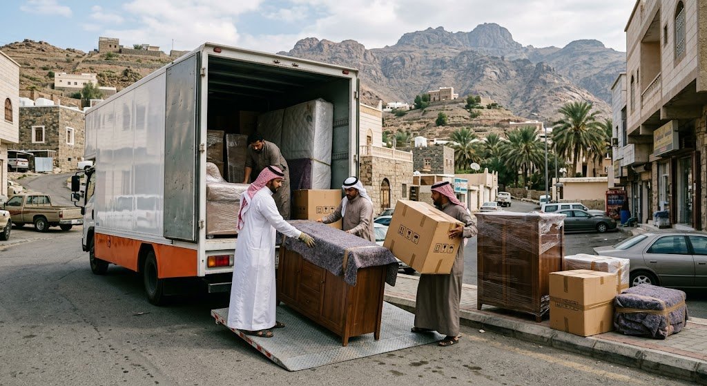 دليل أفضل شركات نقل عفش جازان لضمان فك وتغليف ونقل آمن بأقل التكاليف