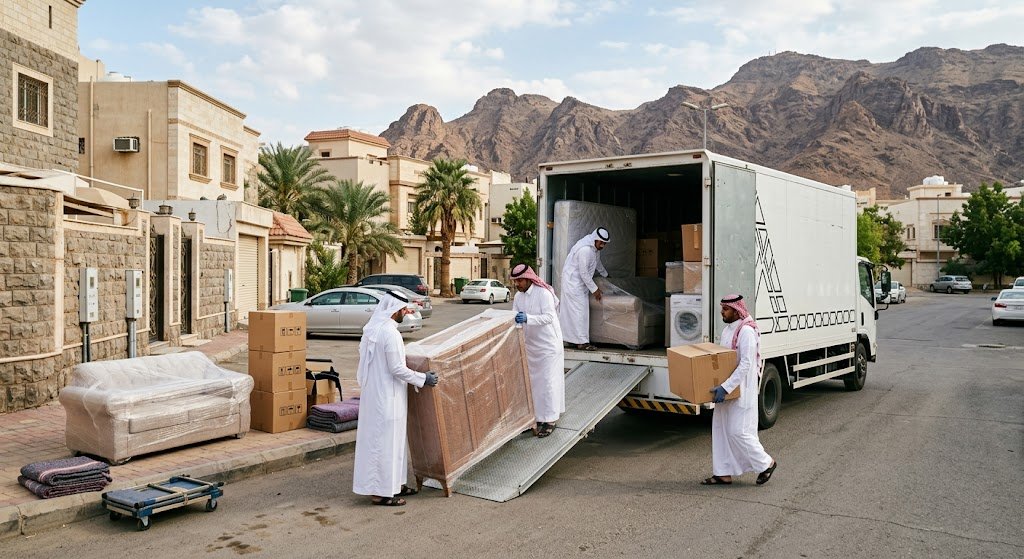 شركة نقل عفش جازان | خدمات نقل سريعة مع فك وتركيب غرف النوم والمكيفات