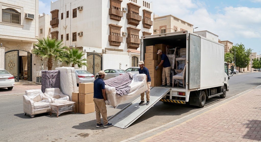 نقل عفش متميز جازان لتقديم أفضل خدمات فك وتغليف ونقل الأثاث باحترافية وأمان