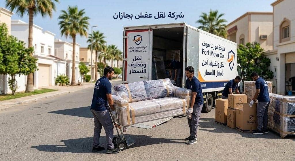 شركة نقل عفش بجازان شركة فورت موف نقل وتغليف امن بافضل الاسعار